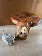 Klein massief houten tafeltje, Ophalen, Minder dan 45 cm, Minder dan 55 cm, Gebruikt