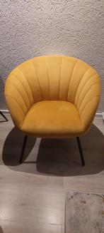 Okergeel Fauteuil stoel, Huis en Inrichting, Fauteuils, Ophalen, Zo goed als nieuw, 50 tot 75 cm