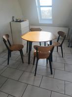 Eettafel inclusief 4 stoelen, Ophalen, 50 tot 100 cm, 100 tot 150 cm, Rond