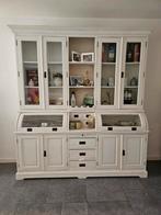 Mooie witte buffetkast / vitrinekast - Tilburg, Ophalen, Gebruikt, Landelijk, 200 cm of meer