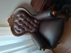 Leren stoel leer ziet er goed uit, Gebruikt, Bruin, Leer, Ophalen of Verzenden