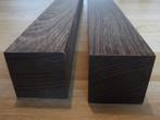 2 Wenge balkjes 45 mm x45 mm x 615 mm, Doe-het-zelf en Verbouw, Hout en Planken, 25 tot 50 mm, Ophalen of Verzenden, Zo goed als nieuw
