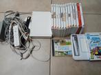 Nette Nintendo Wii + 15 spellen en 1 controller., Ophalen, Gebruikt, Met 1 controller