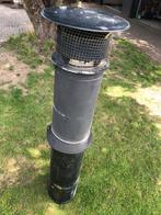 Dubbelwandig rookkanaal,  trekkap en een dakdoorvoer., Huis en Inrichting, Kachels, Ophalen, Zo goed als nieuw, Hout, Houtkachel