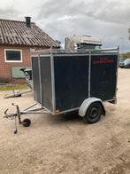 2 enkelassers 1 gesloten en 1 open aanhangers, Auto diversen, Aanhangers en Bagagewagens, Ophalen, Gebruikt