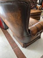 Castle Furniture 2-zits klassiek lederen bankje B140xH85xD90, Ophalen, Klassiek, Tweepersoons, Zo goed als nieuw