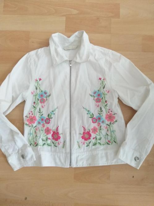 witte MARKS&SPENCER jasje, maat 122, Kinderen en Baby's, Kinderkleding | Maat 122, Zo goed als nieuw, Meisje, Jas, Ophalen of Verzenden