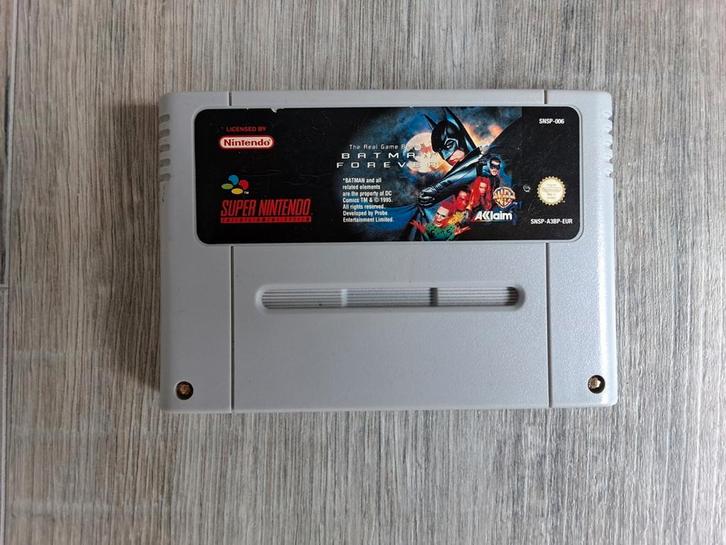 BATMAN FOREVER the real game begins, Spelcomputers en Games, Games | Nintendo Super NES, Zo goed als nieuw, Avontuur en Actie