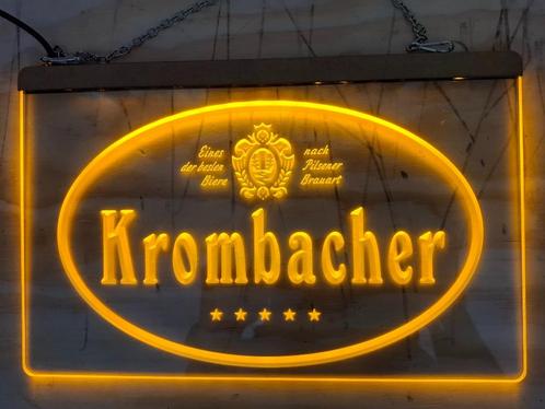 Krombacher Neon Lamp 30x20 cm., Verzamelen, Biermerken, Nieuw, Reclamebord, Plaat of Schild, Overige merken, Ophalen of Verzenden
