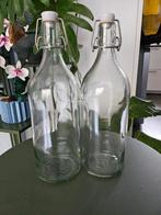 2x ikea fles, Minder dan 50 cm, Glas, Ophalen of Verzenden