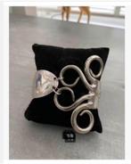 Vork, verzilverde armband, mooi bewerkt, verstelbaar, Overige materialen, Nieuw, Ophalen of Verzenden, X