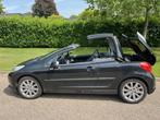Peugeot 207 1.6 16V CC 110KW 2007 Zwart, Auto's, Voorwielaandrijving, Zwart, 4 cilinders, Cabriolet
