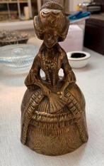 Bel antieke bronzen koper barok tafelbel, dame Hemony Bell, Antiek en Kunst, Antiek | Koper en Brons, Ophalen of Verzenden