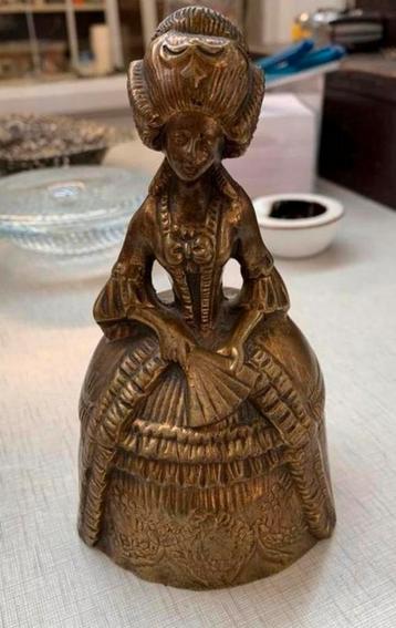 Bel antieke bronzen koper barok tafelbel, dame Hemony Bell beschikbaar voor biedingen