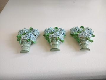 koelkastmagneten bloemen : hortensia, blauw per stuk 2 euro beschikbaar voor biedingen