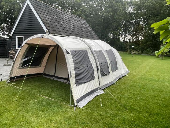 Tunneltent Vrijbuiter Tannon 320 DLX 4-persoons tent, Caravans en Kamperen, Tenten, tot en met 4, Gebruikt, Ophalen