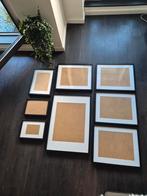 8x Ikea zwarte fotolijsten, Ophalen of Verzenden, Gebruikt