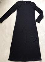 Lange zwarte jurk maat M van Ladies Fashion, Maat 38/40 (M), Zwart, Zo goed als nieuw, Onder de knie