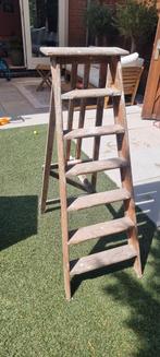 100 jaar oude houten schilders trap, Doe-het-zelf en Verbouw, Ladders en Trappen, Ophalen, Gebruikt, Minder dan 2 meter