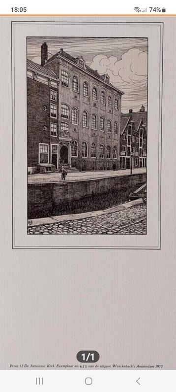 Armeense Kerk Amsterdam - Wenckebach 1970 beschikbaar voor biedingen