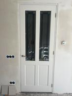 Houten binnendeur met glas in lood, Ophalen, Gebruikt, Binnendeur, Glas