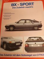 Brochure Citroën BX Sport éérste type kleine knipperlichten, Ophalen of Verzenden, Zo goed als nieuw, Citroën