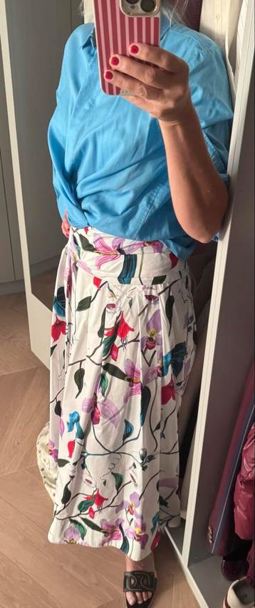 Natan Lange Katoenen Rok met Bloemenprint beschikbaar voor biedingen