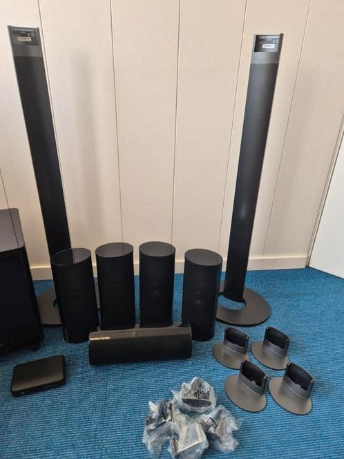 Harman/kardon HKTS65BQ/230 speakers/subwoofer/stands, Audio, Tv en Foto, Home Cinema-sets, Gebruikt, Overige spelers, 5.1-systeem