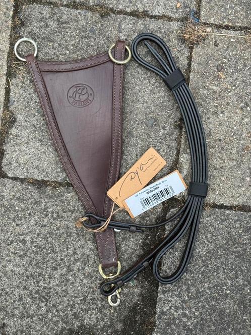 PARIANI gesloten martigaal vork en DYON S&T teugels, Dieren en Toebehoren, Paarden en Pony's | Hoofdstellen en Tuigage, Zo goed als nieuw