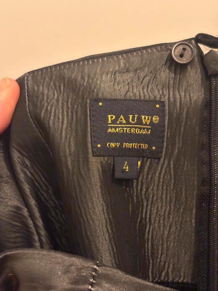 Pauw Amsterdam Zijden Rok - Gedrapeerd mt4 (valt als 38), Kleding | Dames, Jurken, Zo goed als nieuw, Maat 38/40 (M), Zwart, Onder de knie