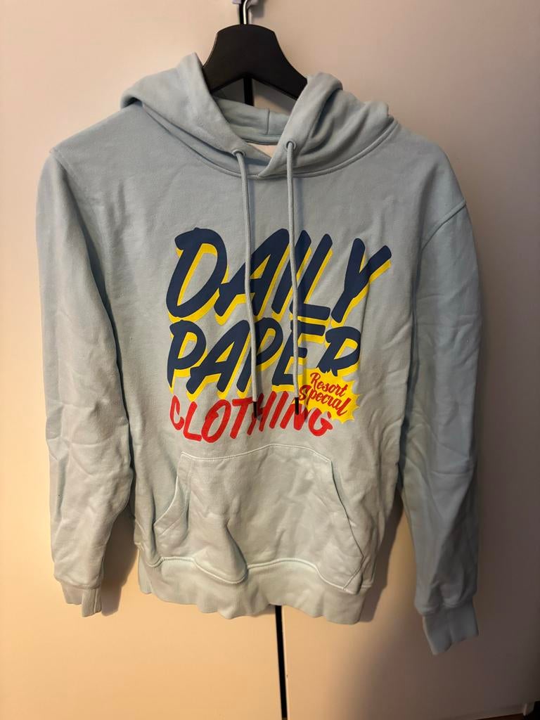 Daily Paper Lichtblauwe Hoodie - Maat XS, Ophalen, Blauw, Daily Paper, Zo goed als nieuw
