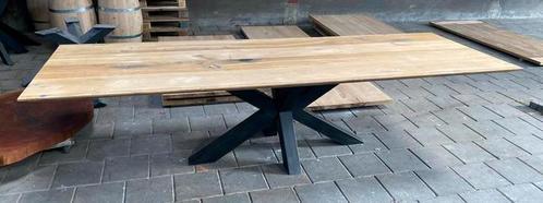 Eettafel rustiek eiken met verjonging 3 METER, Huis en Inrichting, Tafels | Eettafels, Nieuw, Ophalen