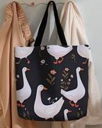 Nieuwe boodschappentas met gans print, Sieraden, Tassen en Uiterlijk, Ophalen, Nieuw, Zwart, Overige merken