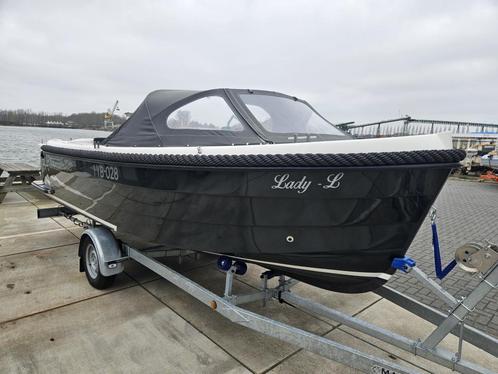 Topcraft 605 met Honda 60 pk en Marlin trailer (bj 2018), Watersport en Boten, Sloepen, Gebruikt, 6 meter of meer, Overige brandstoffen