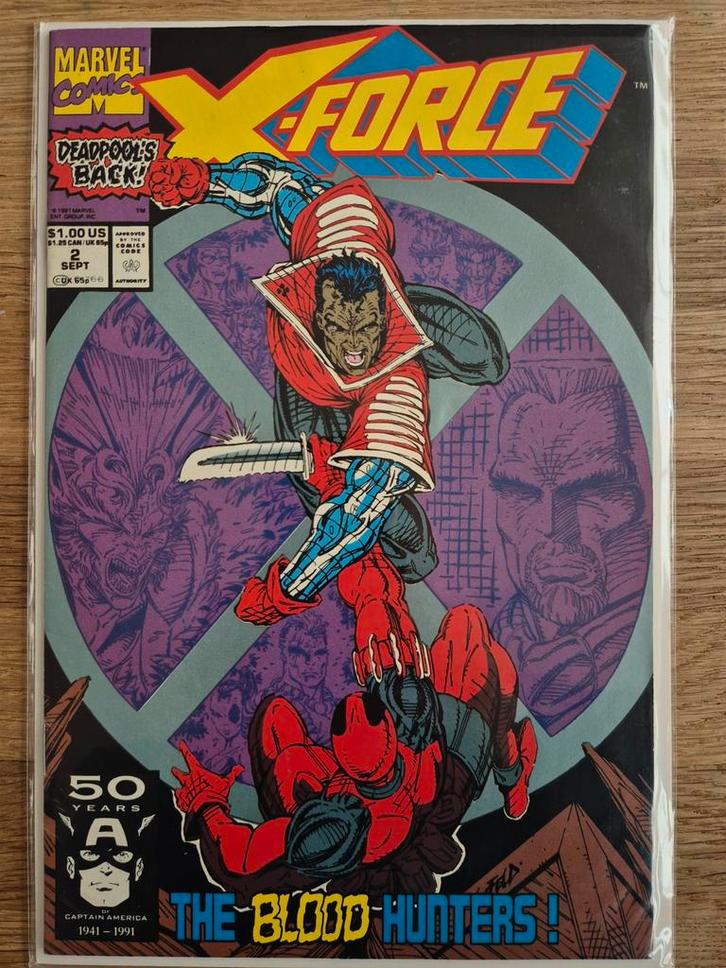 X-Force #2 (1992) 2nd. appearance Deadpool, Boeken, Strips | Comics, Zo goed als nieuw, Eén comic, Amerika, Ophalen of Verzenden