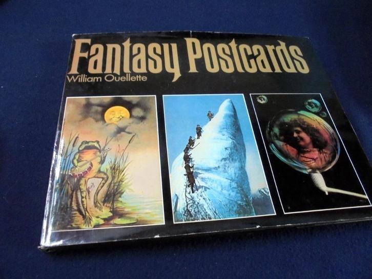 Fantasy Postcards. William Quellette., Boeken, Prentenboeken en Plaatjesalbums, Gelezen, Prentenboek, Ophalen of Verzenden