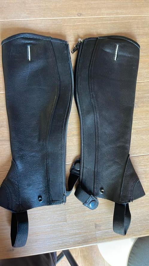 Chaps leer. Maat 10/L, Dieren en Toebehoren, Paardrijkleding, Zo goed als nieuw, Schoeisel, Ophalen of Verzenden