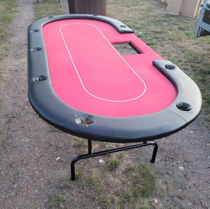 Luxe pokertafel, in goede staat en stevig! Top kwaliteit!, Hobby en Vrije tijd, Gezelschapsspellen | Kaartspellen, Zo goed als nieuw