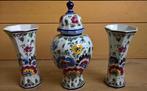 Delfts polychrome kastset Delfts bont 3 delig, Antiek en Kunst, Ophalen of Verzenden