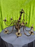 Antieke Messing Kroonluchter - 6 Armen, Ophalen