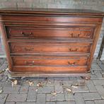 Houten commode met 3 lades t.e.a.b., Ophalen, Gebruikt, 100 tot 150 cm, Klassiek