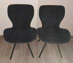 2x mooie donkerblauwe stoelen, Ophalen, Gebruikt, Blauw, Twee