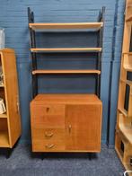 Vintage Simpla lux wandsysteem, Ophalen, Gebruikt, Met deur(en), Teakhout