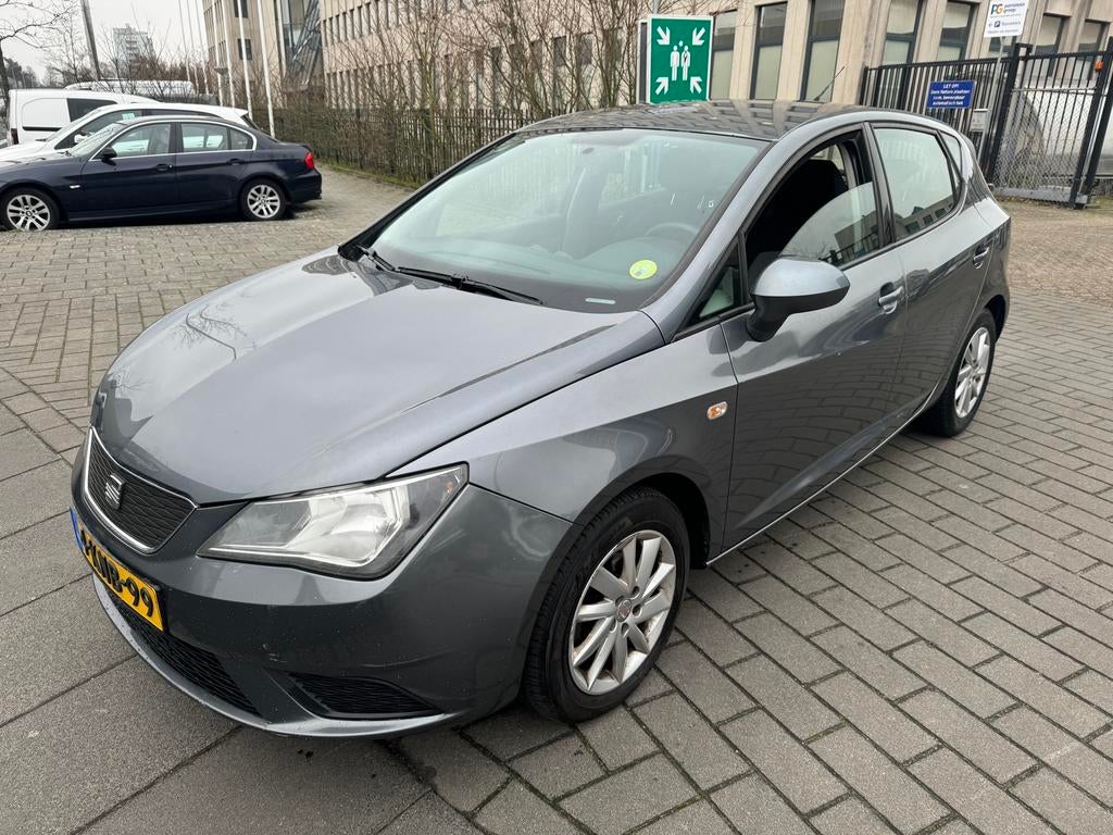 Seat Ibiza 1.2 TDI Ecomotive 2013 Grijs airco euro 5 export, Auto's, Seat, Voorwielaandrijving, Stof, 74 pk, Zwart
