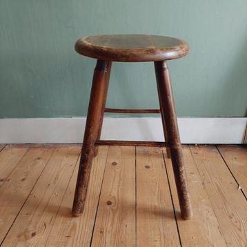 Lucky Vintage melkkruk / brocante kruk shabby chic  beschikbaar voor biedingen