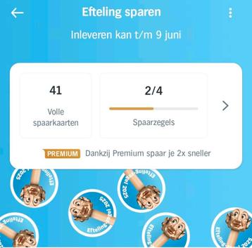 Efteling €13,50 korting per kaartje - Eftelingzegels / zegel beschikbaar voor biedingen