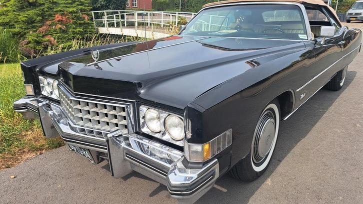 Cadillac eldorado 1973 lpg staat v8 8.2  canvas top leer int, Auto's, Chevrolet, Particulier, Caprice, Airconditioning, LPG, Cabriolet