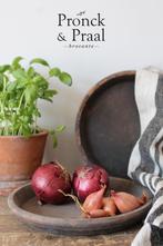 Terracotta aardewerk schaal brocante stijl *Pronck & Praal*, Antiek en Kunst, Ophalen of Verzenden