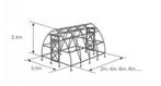 TOPKAS – Broeikas – Tunnelkas "PFEIL - PIJL" – B3m – THERMO, Tuin en Terras, Staal, Polycarbonaat, Verzenden, Kweekkas