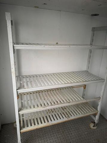 Stellingen voor vriescel of koelcel zwaar rvs / plastic beschikbaar voor biedingen